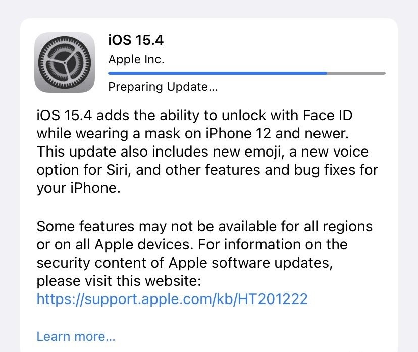 疫情还在肆虐，iOS 15.4 正式版迎来口罩解锁！ 第2张