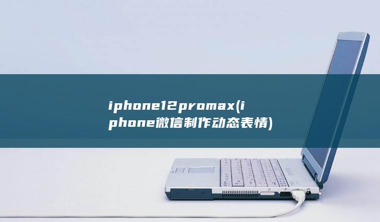 iphone12pro max (iphone微信制作动态表情)