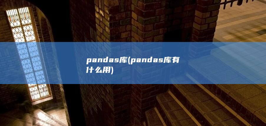 pandas库 (pandas库有什么用)