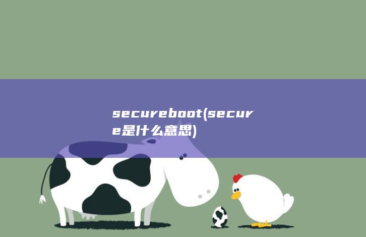 secure boot (secure是什么意思)