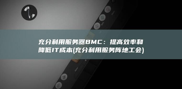 充分利用服务器 BMC：提高效率和降低 IT 成本 (充分利用服务阵地 工会)